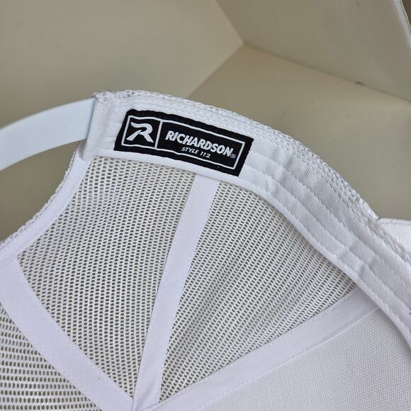Edinborough White Mesh Trucker Hat Snapback Cap Made in Vietnam - Picture 7 of 9